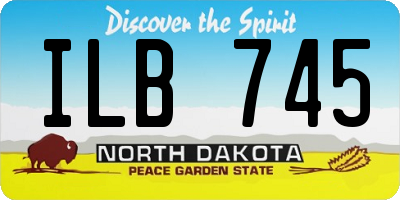 ND license plate ILB745