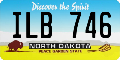 ND license plate ILB746