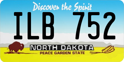 ND license plate ILB752