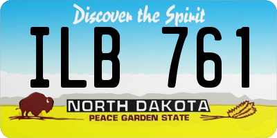 ND license plate ILB761