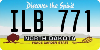 ND license plate ILB771