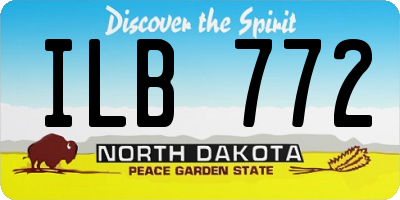 ND license plate ILB772