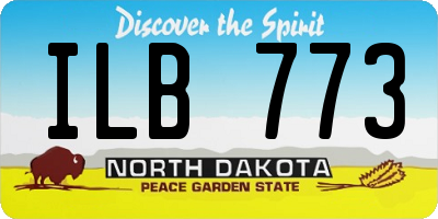 ND license plate ILB773