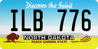 ND license plate ILB776