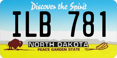ND license plate ILB781
