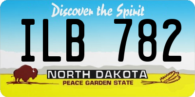 ND license plate ILB782