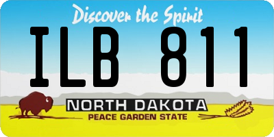ND license plate ILB811