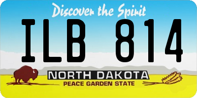 ND license plate ILB814