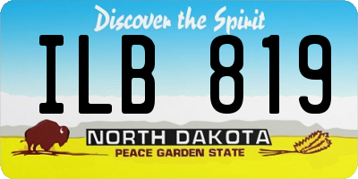ND license plate ILB819