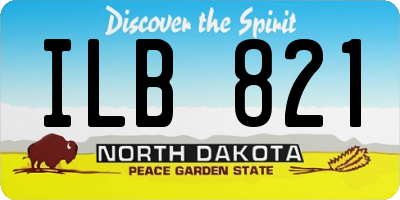 ND license plate ILB821