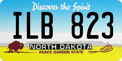 ND license plate ILB823