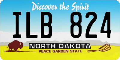 ND license plate ILB824