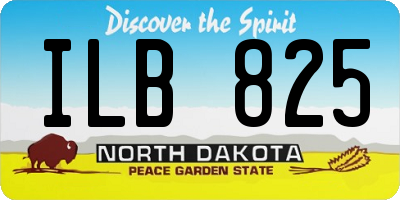 ND license plate ILB825