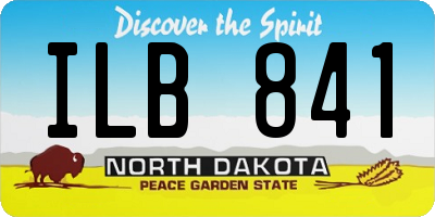 ND license plate ILB841