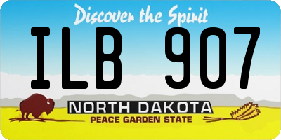 ND license plate ILB907
