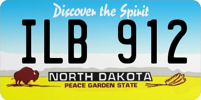ND license plate ILB912