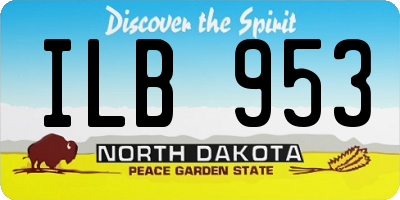 ND license plate ILB953