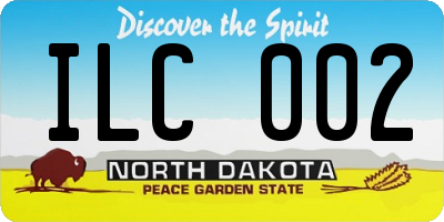 ND license plate ILC002