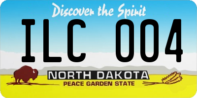 ND license plate ILC004