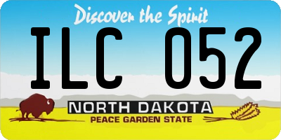 ND license plate ILC052
