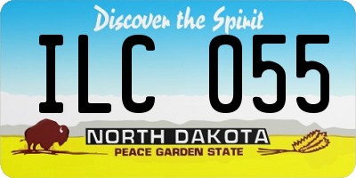 ND license plate ILC055
