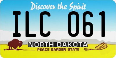 ND license plate ILC061