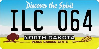 ND license plate ILC064