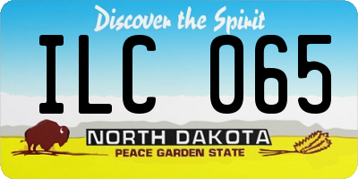 ND license plate ILC065
