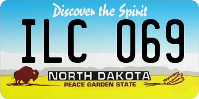 ND license plate ILC069