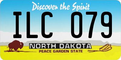 ND license plate ILC079