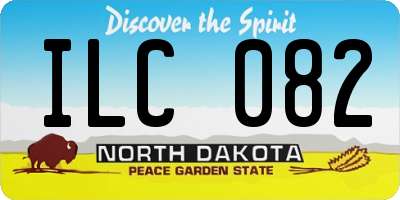 ND license plate ILC082