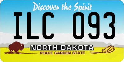 ND license plate ILC093