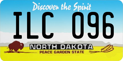 ND license plate ILC096