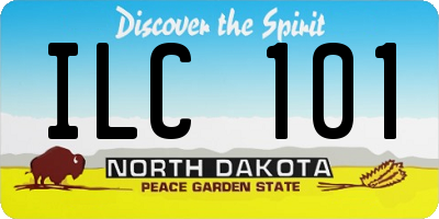 ND license plate ILC101