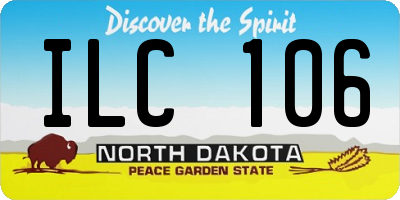 ND license plate ILC106