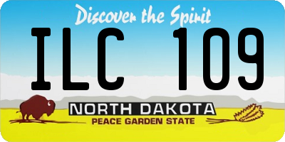 ND license plate ILC109