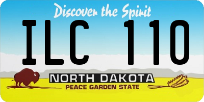 ND license plate ILC110