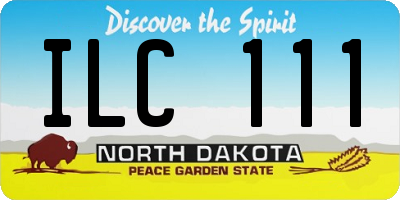 ND license plate ILC111