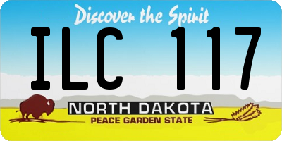 ND license plate ILC117