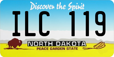ND license plate ILC119