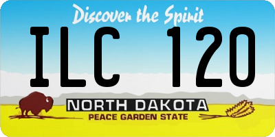 ND license plate ILC120