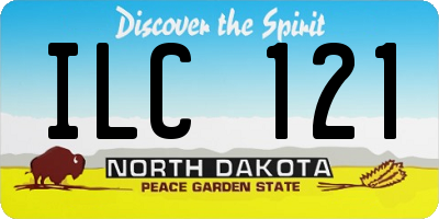 ND license plate ILC121