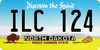 ND license plate ILC124