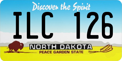 ND license plate ILC126