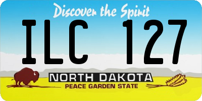 ND license plate ILC127
