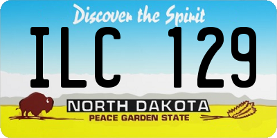 ND license plate ILC129