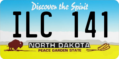 ND license plate ILC141