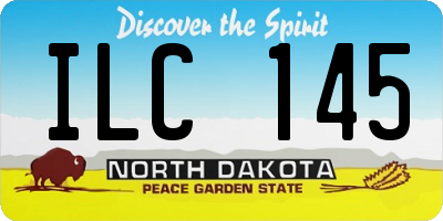 ND license plate ILC145