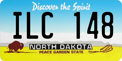ND license plate ILC148