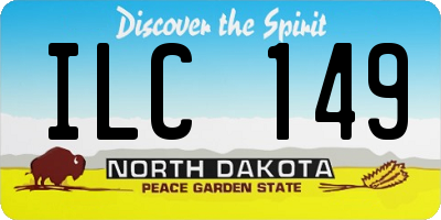 ND license plate ILC149